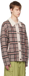 A PERSONAL NOTE 73 Black & Beige Checked Cardigan