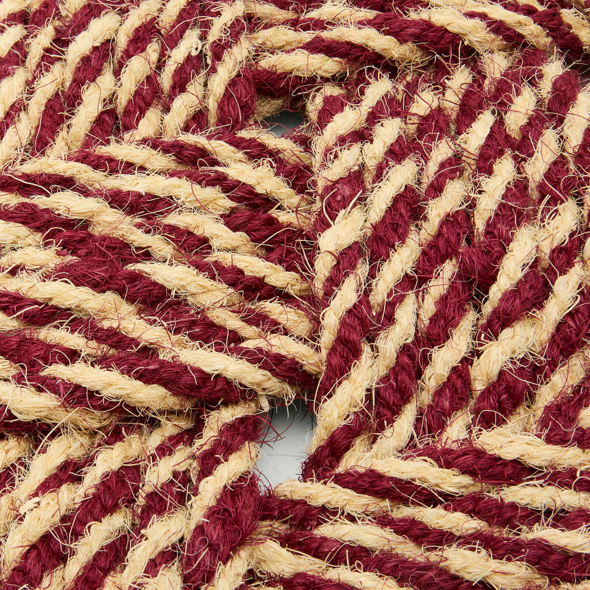 HAY Coco Door Mat - Swirl in Bordeaux/Off-White 