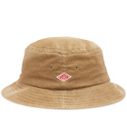 Danton Men's 8.5 Whale Courdroy Bucket Hat in Beige