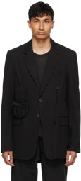 Hyein Seo Black Detachable Pocket Blazer