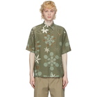 Fendi Green Kaleidoscope Floral Shirt