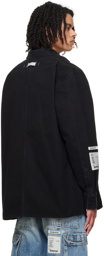 B1ARCHIVE Black Oversized Long Sleeve Shirt