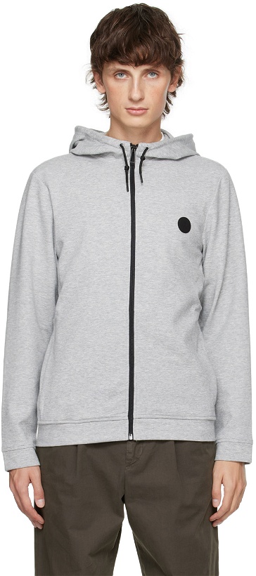 Photo: PS by Paul Smith Gray Patch Hoodie