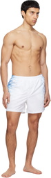 Casablanca White Printed Swim Shorts