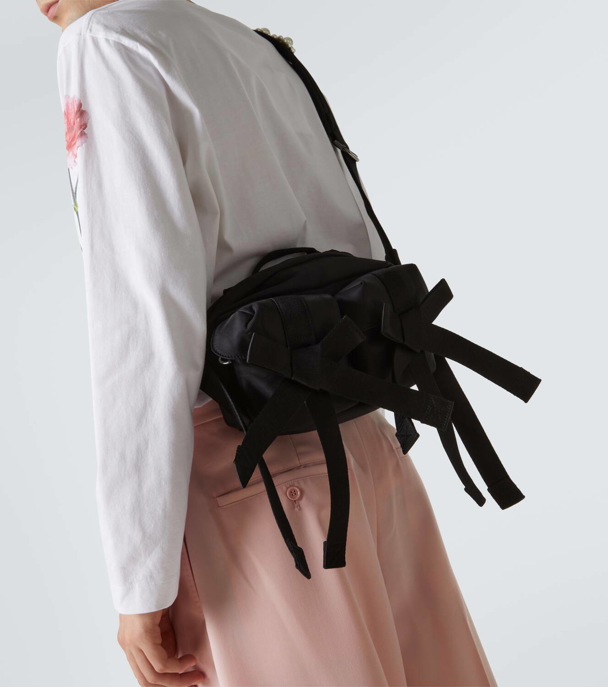 Simone Rocha Faux pearl-embellished crossbody bag