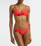 Coperni Flower floral-appliqué bikini top