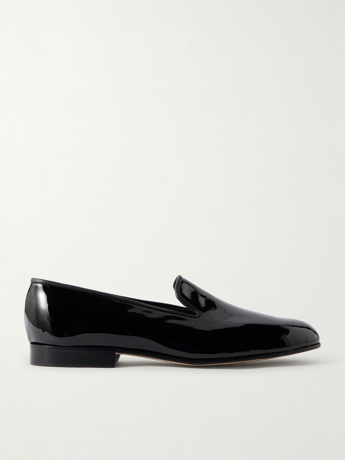 George Cleverley - Albert Patent-Leather Slippers - Black