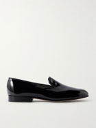 George Cleverley - Albert Patent-Leather Slippers - Black