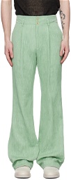 TAAKK Green Flared Trousers