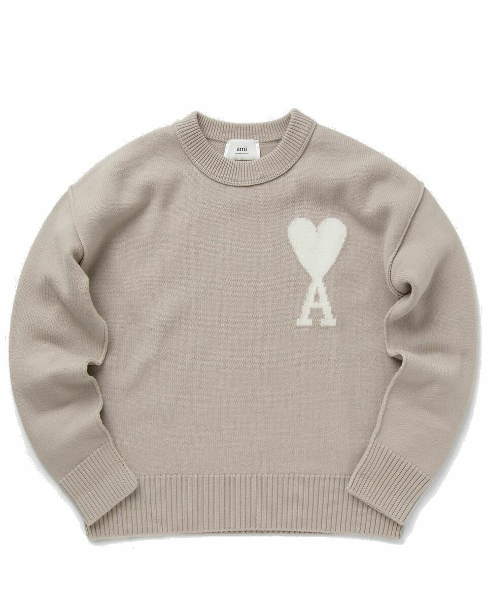 Photo: Ami Paris Off White Adc Sweater Beige - Mens - Pullovers