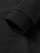 BURBERRY - Logo-Appliquéd Loopback Cotton-Jersey Hoodie - Black