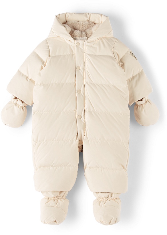 Photo: Bonpoint Baby Off-White Down Tagonfly Snowsuit