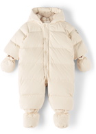 Bonpoint Baby Off-White Down Tagonfly Snowsuit