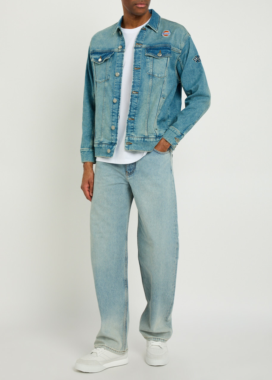 AN-Y1 Star Panelled Stretch-denim Jacket - One Size