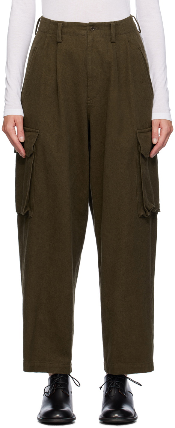 Y's Khaki Gabardine Trousers