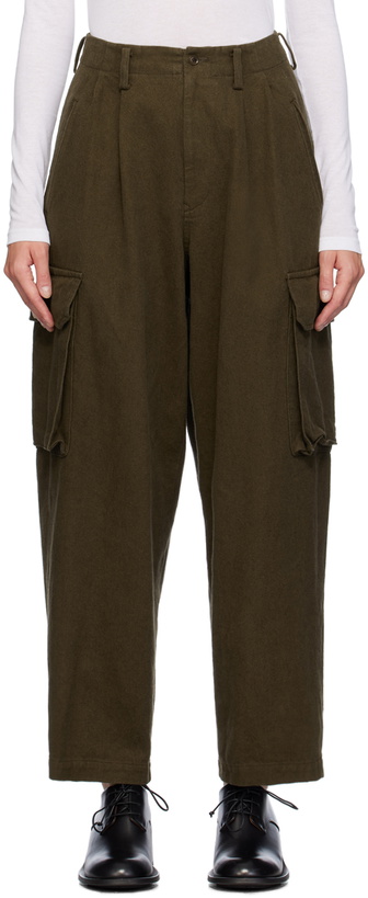 Photo: Y's Khaki Gabardine Trousers