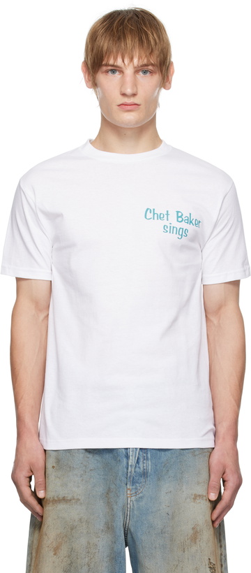 Photo: WACKO MARIA White 'Chet Baker' T-shirt