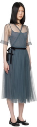 Molly Goddard Gray Layered Midi Dress