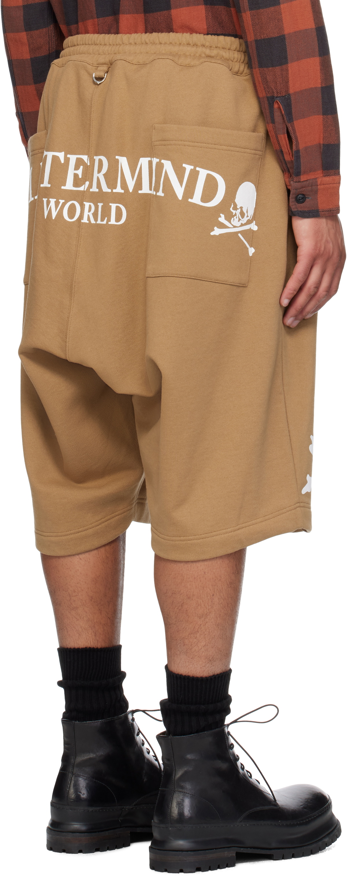 MASTERMIND WORLD Beige OG Sweat Shorts