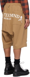 MASTERMIND WORLD Beige OG Sweat Shorts