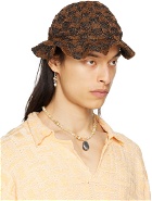 Isa Boulder SSENSE Exclusive Brown & Black Bucket Hat