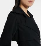 Burberry Belted wool wrap dress