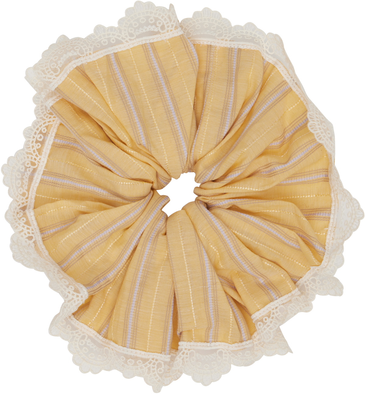 Anna Sui Yellow Lace Scrunchie