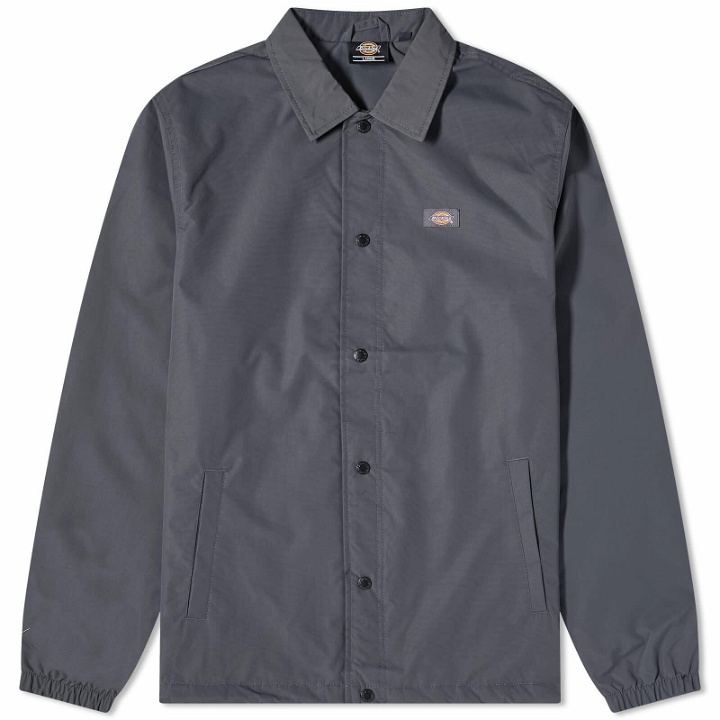 Photo: Dickies Men's Oakport Coach Jacket in Charcoal Grey