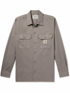 Carhartt WIP - Master Logo-Appliquéd Twill Shirt - Gray