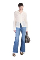 Séfr Willow Shirt In Beige Wool
