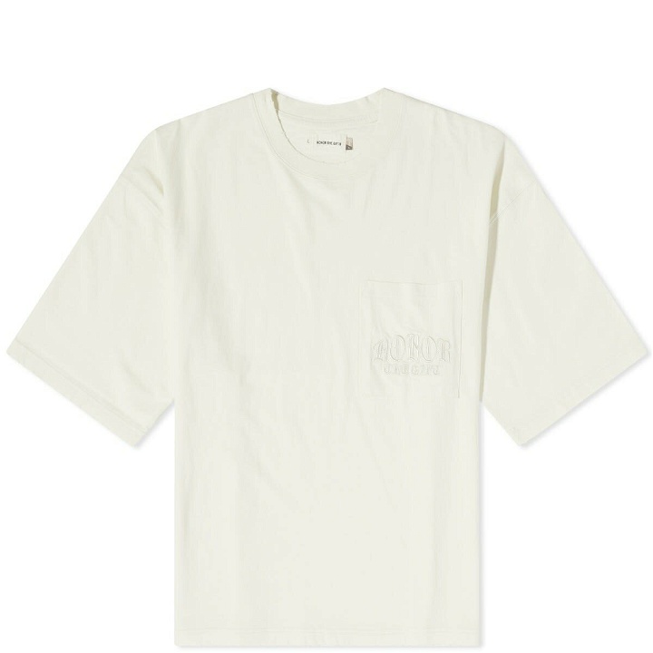 Photo: Honor the Gift Men's Embroidered Pocket T-Shirt in Bone