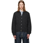 OUR LEGACY Black Evening Polo Cardigan