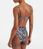 Same Zebra-print bikini top