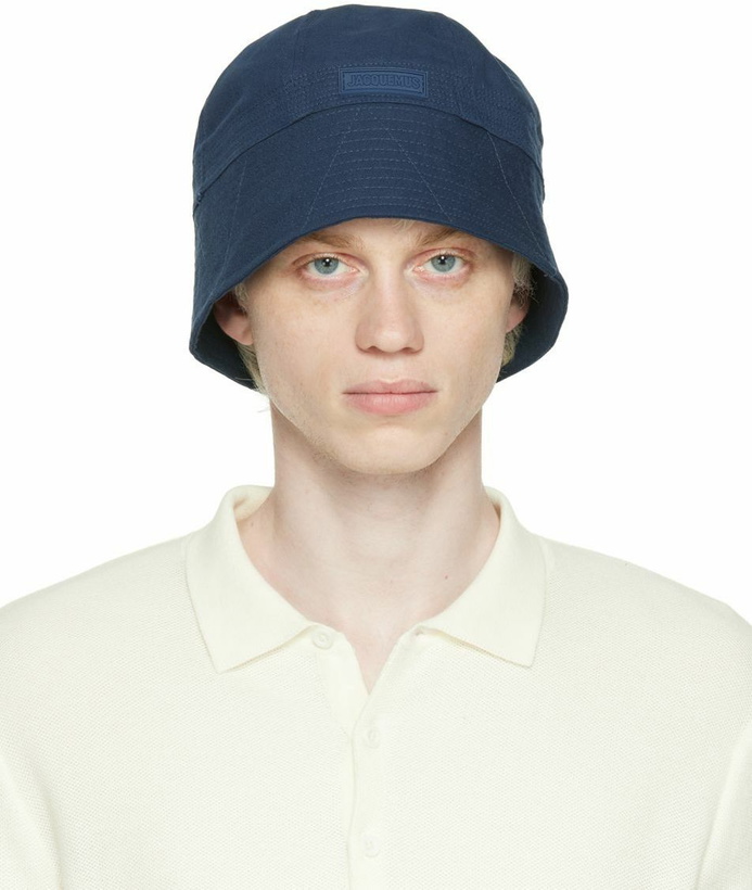 Photo: Jacquemus Navy 'Le Marino' Bucket Hat