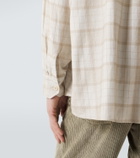 Our Legacy Borrowed plaid cotton flannel shirt