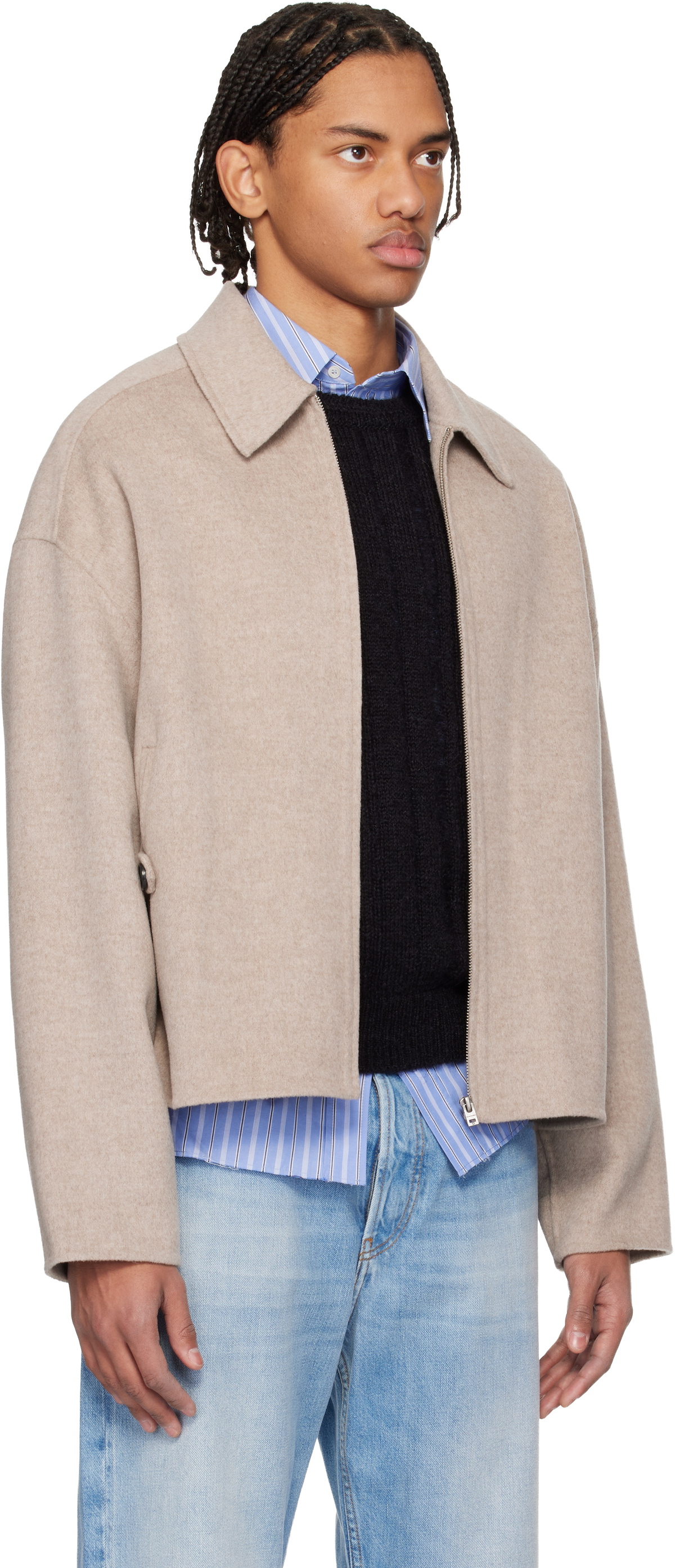 Acne Studios Beige Cashmere Jacket