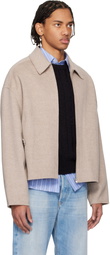 Acne Studios Beige Cashmere Jacket