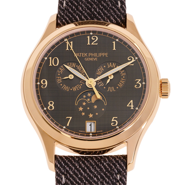 Photo: Patek Philippe Complications Automatic Moon Phase Brown Dial Mens Watch 4946R-001