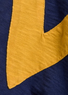Drake's Panelled Cotton Rugby top Navy