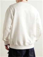 Casablanca - Casa Racing 3D Logo-Appliquéd Organic Cotton-Jersey Sweatshirt - White