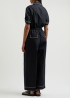 3.1 Phillip Lim Belted Cotton-blend Jumpsuit Black