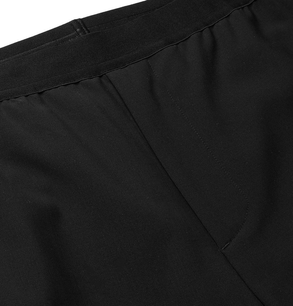 Helmut Lang - Reflective-Trimmed Stretch-Wool Trousers - Men - Black