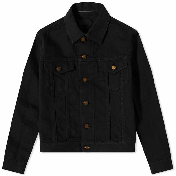 Photo: Saint Laurent Men's Classic Denim Jacket in Worn Black