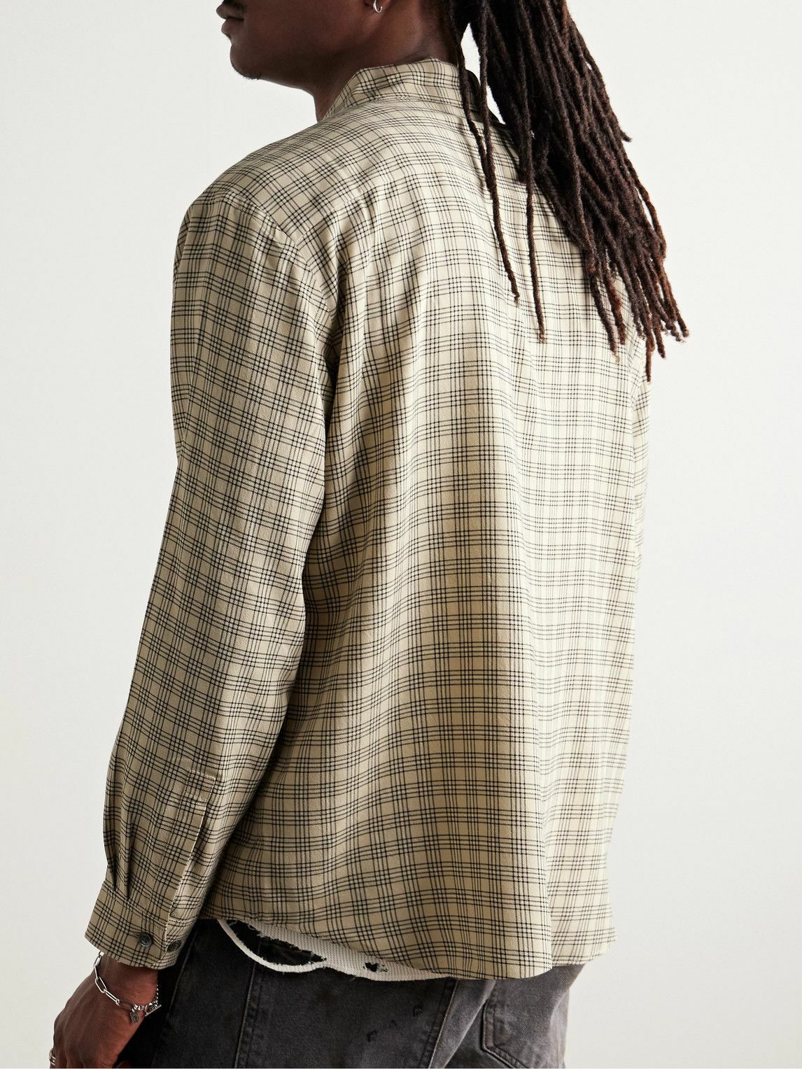 John Elliott - Cloak Checked Woven Shirt - Neutrals