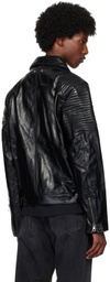 Andersson Bell Black Patchwork Leather Biker Jacket