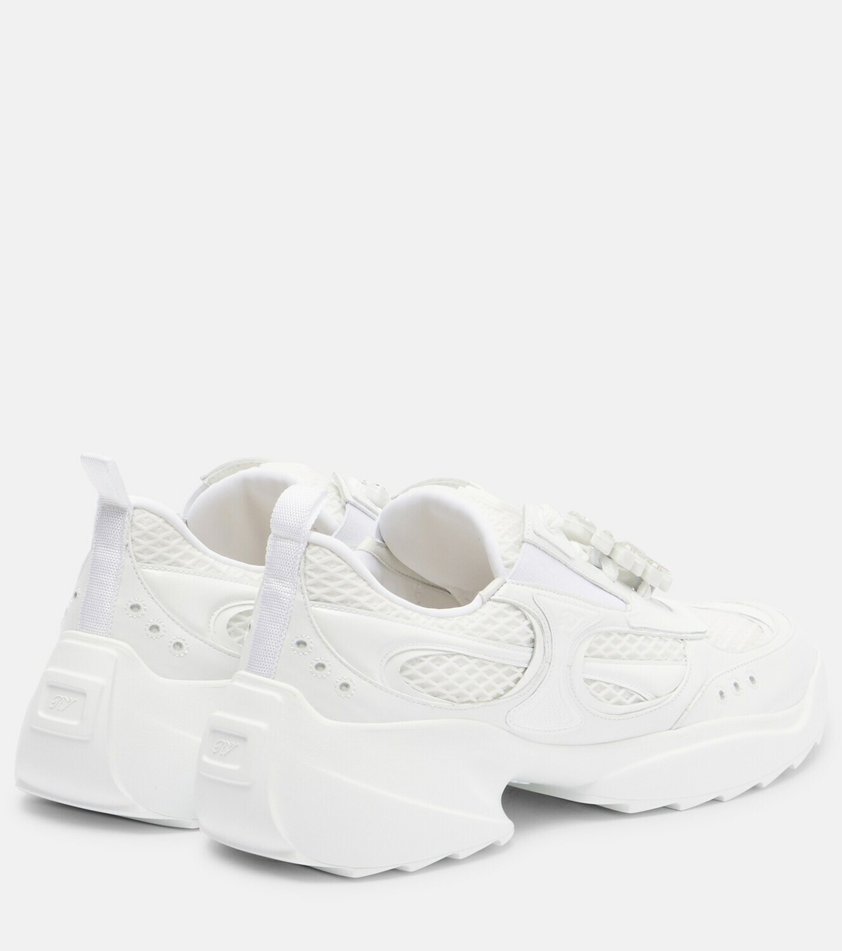 Roger Vivier Viv' On The Run leather-trimmed sneakers