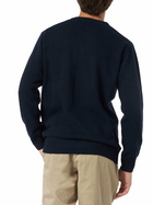 MC2 Saint Barth Man Crewneck Sweater With Gente Di Mare Jacquard Print |gin Mare Special Edition