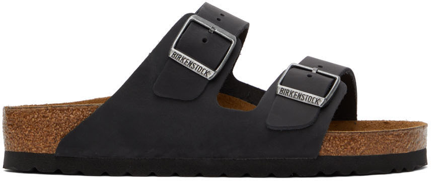 Birkenstock Black Regular Arizona Sandals Birkenstock