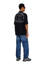 Diesel Polo shirt with maxi oval D embroidery - Polos Mens in Black