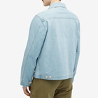 Folk Men's Denim Prism Jacket in Bleached Denim